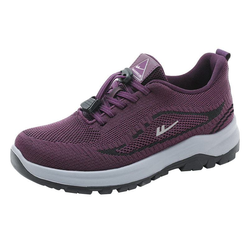 Warrior Jianbu Shoes Elderly Women's Non-Slip Sports Shoes Soft Sole Spring Autumn Comfortable Mom Shoes 1774 Black Size 38
