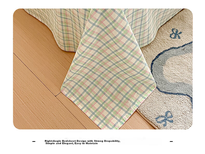 MUJI 100% Cotton Four-Piece Bedding Set Xinjiang Cotton Bed Sheet and Duvet Cover 200x230cm for 1.5/1.8m Bed 13