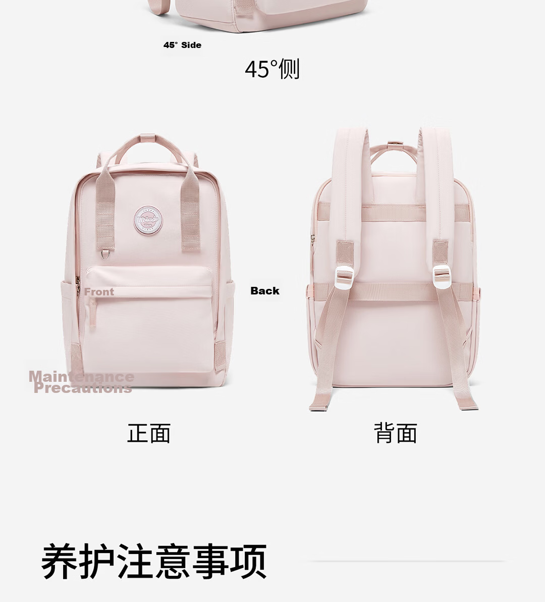 JINSHIWQ Women's Backpack Laptop Bag Lightweight Commuter High-Style College Student Casual Travel School Bag for Middle and High School Students 24