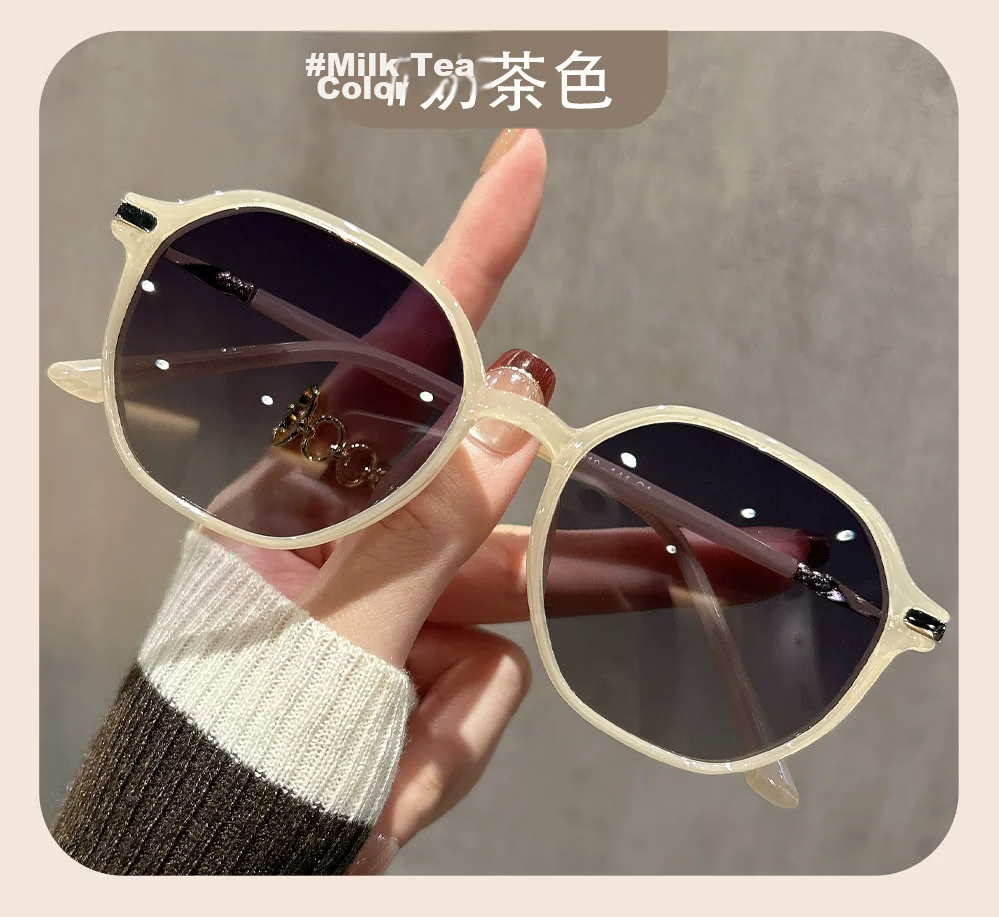 AMORAYS 2026 New Polarized Sunglasses for Women High-End Sun Protection Small Face UV Protection Pink 5