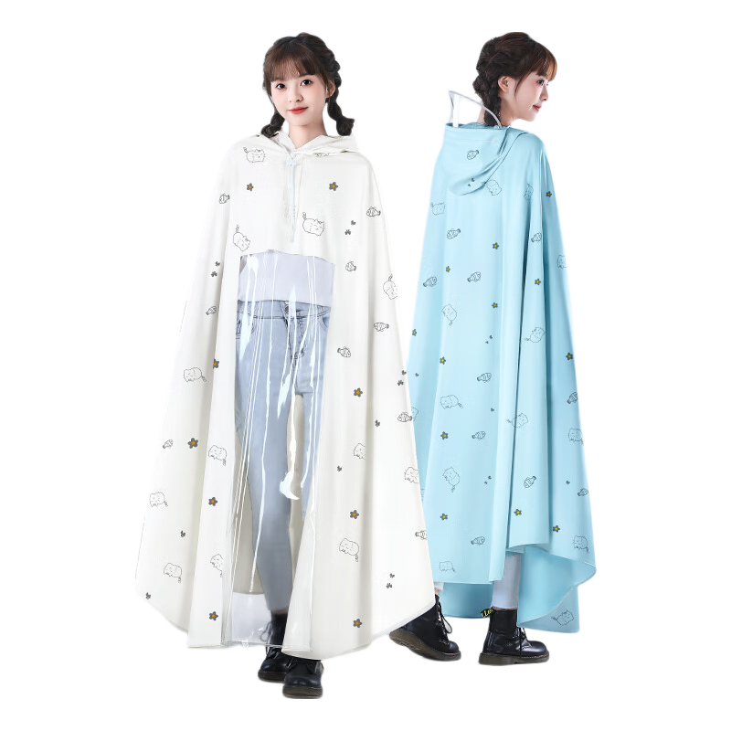 Beimei Electric Scooter Raincoat for Women, Long Full-Body Heavy-Duty Waterproof Poncho, New Thick Single-Person Adult Rain Cape