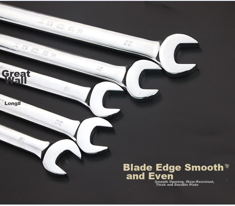 Great Wall Dual-Use Wrench Open-End and Box-End Wrench 17mm Industrial Auto Repair Tool 317117 13
