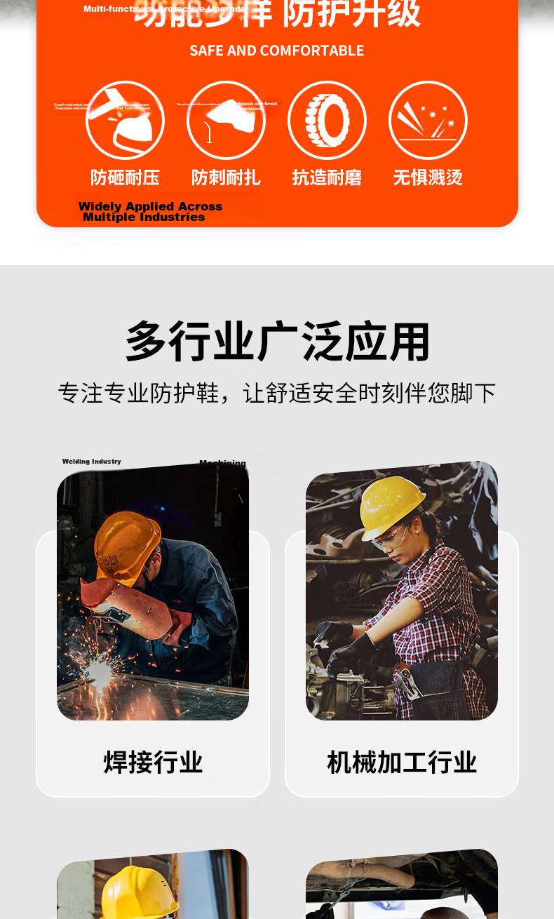 LAOGUANJIA Men's Safety Work Shoes Welding Steel Toe Anti-Smash Anti-Puncture Spark Resistant Comfortable Durable Breathable Lightweight 535 Brown Size 38 3