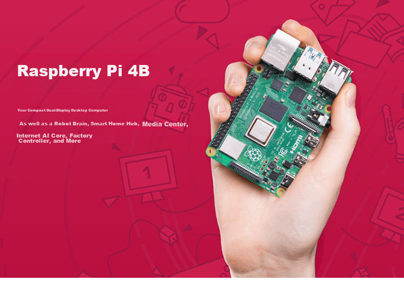 LOBOROBOT Raspberry Pi 4B Development Board AI Python Programming Industrial Development Board 1
