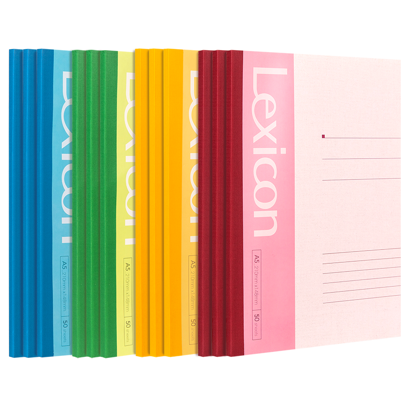 Deli 12 A5 Notebooks, 50 Sheets Each, Wirebound Soft Cover, for Notes, Work, Diary, Stationery And Office Supplies P07652