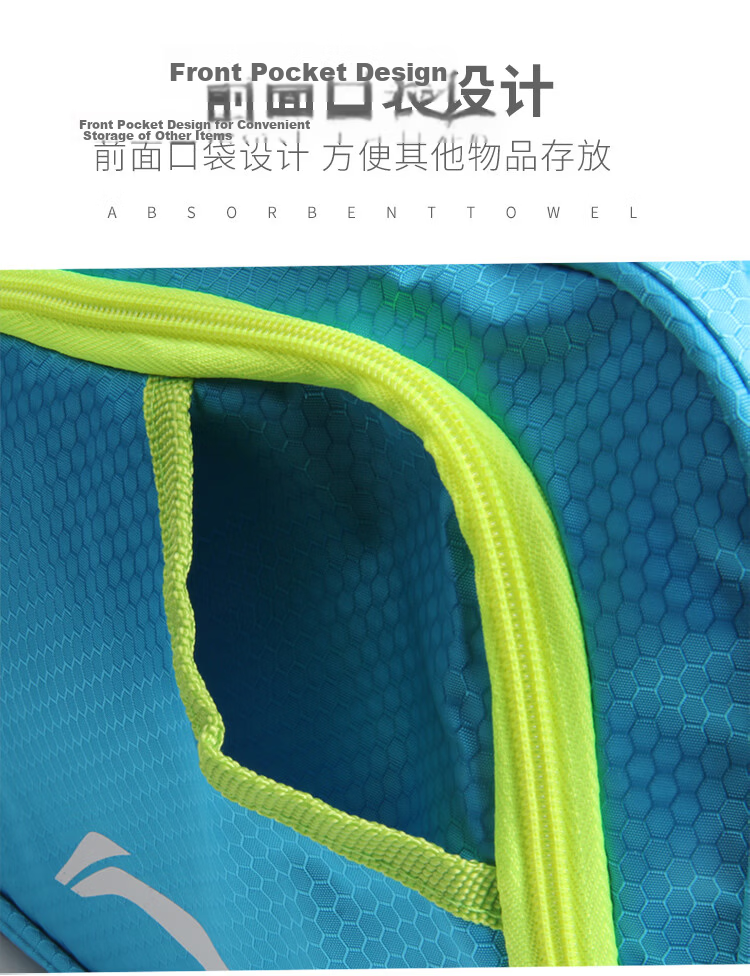 LI-NING Swimming Bag Wet and Dry Separation Unisex Large Capacity Waterproof Spa Storage Gym Sports Travel Beach Bag LSJN774-3 Rose Red 9