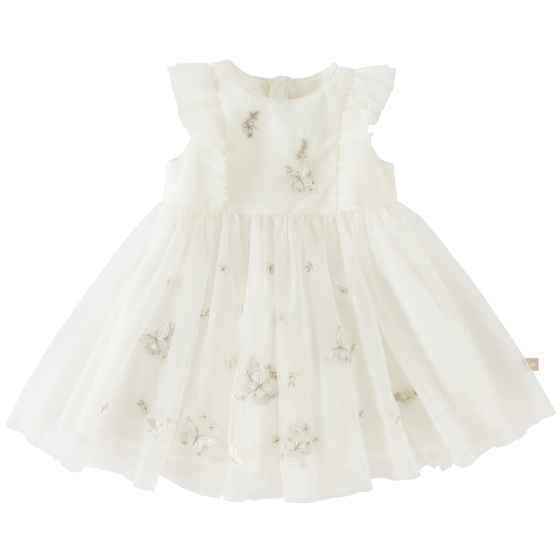 DAVE & BELLA Children's Mesh Dress Girls Princess Dress Baby Stylish Summer Dress Class A
