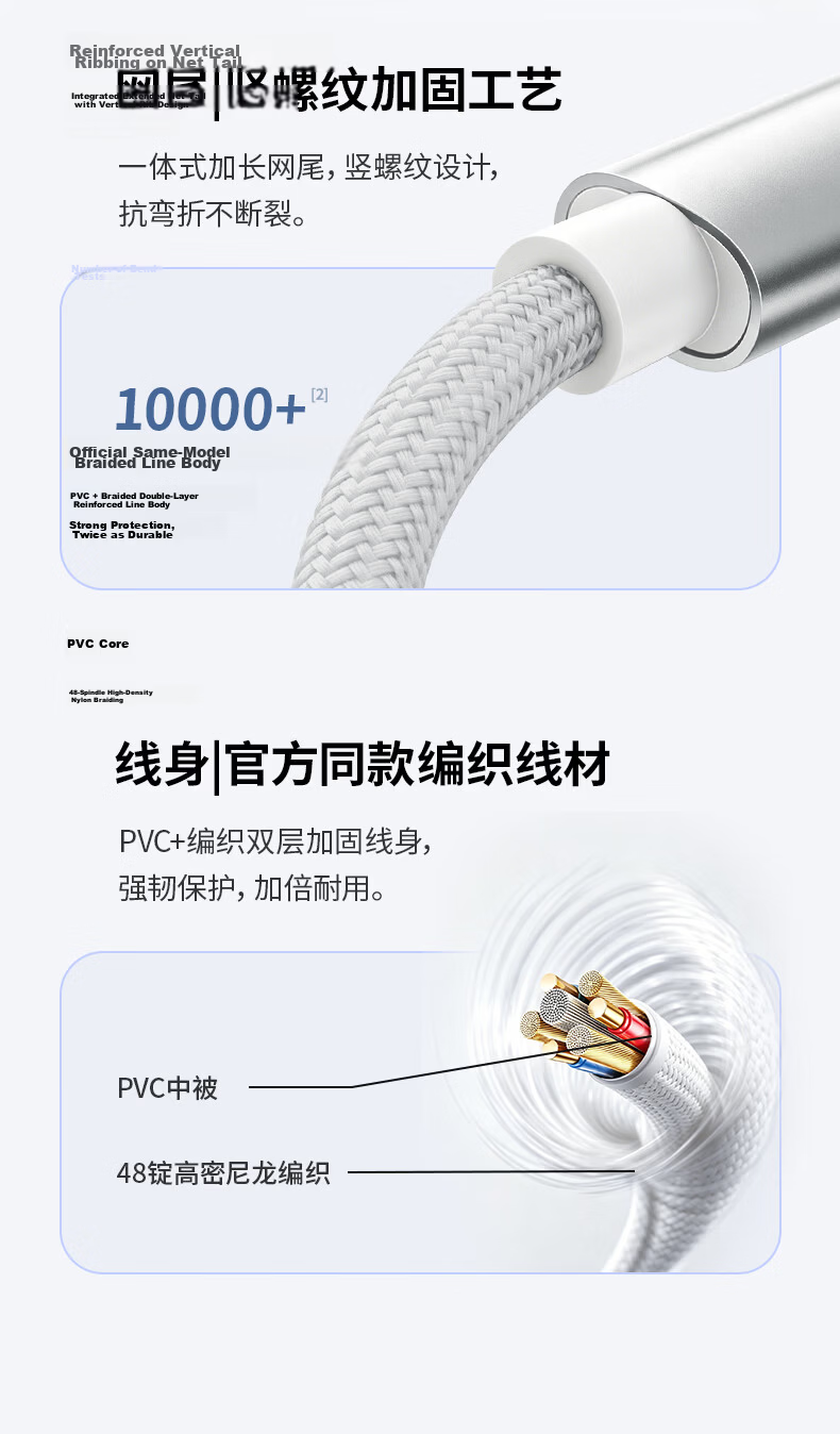 Hisense Apple Charging Cable Type-C to Lightning PD 27W Fast Charging Cable for iPhone 14/13 Pro Max/12/11 Mobile Car Use 1.2m 9
