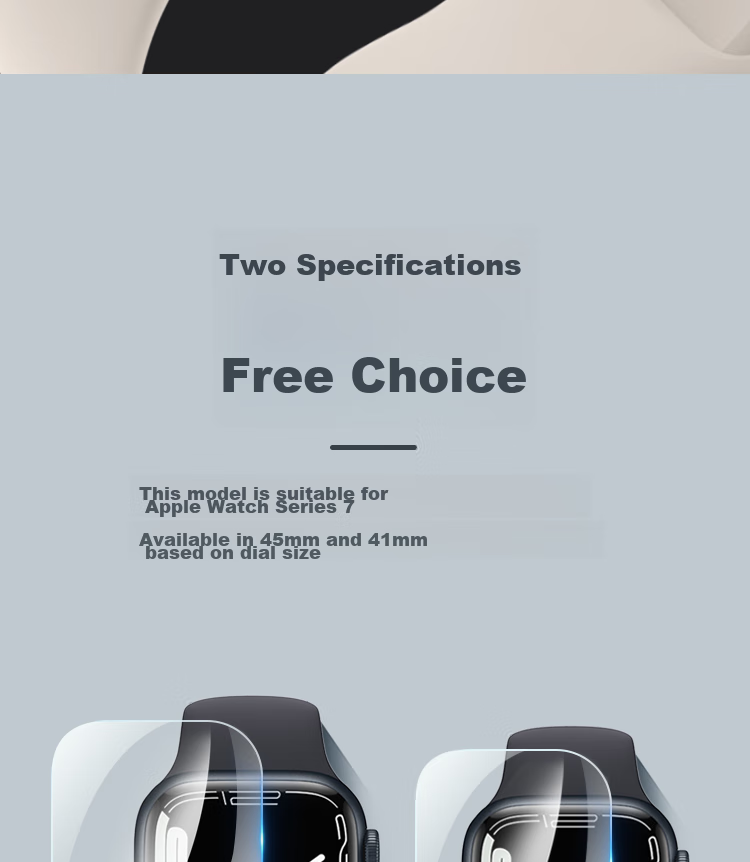 ESCASE [Two-Pack] Apple Watch Screen Protector Compatible with S8/SE2, Universal for Apple Watch 7/6/5/4, 41/40mm Full Coverage Anti-Scratch Anti-Fingerprint Hydrogel Soft Film 14