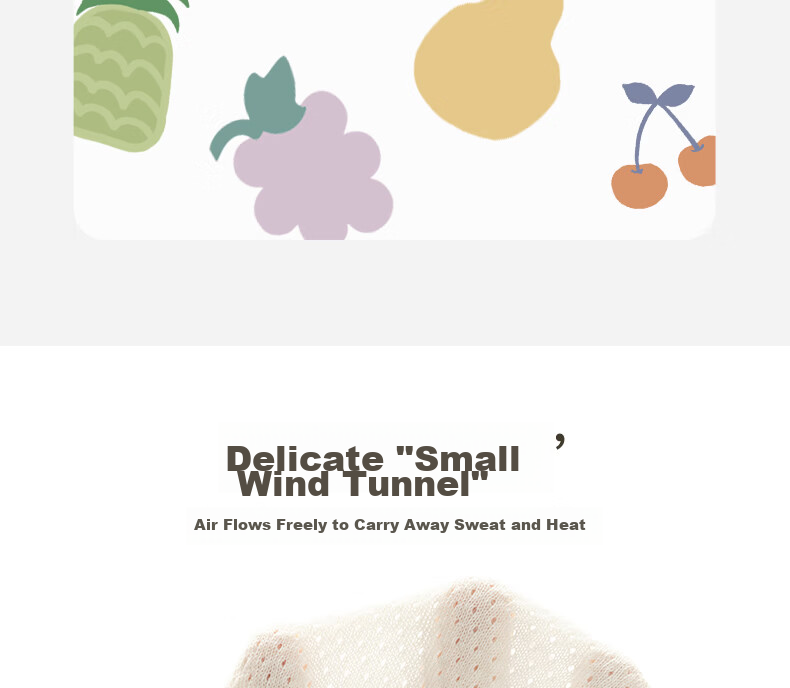 Koala Baby Bodysuit Summer Thin Fruit Checkered Cotton Mesh Cooling Baby Romper 3