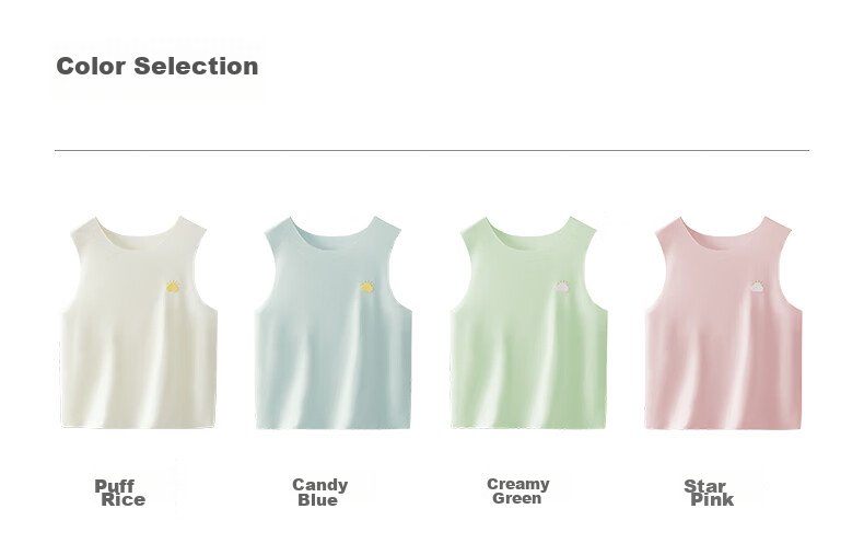 October Crystal Children's Vest Spring Summer Boys Girls Baby Vest 5