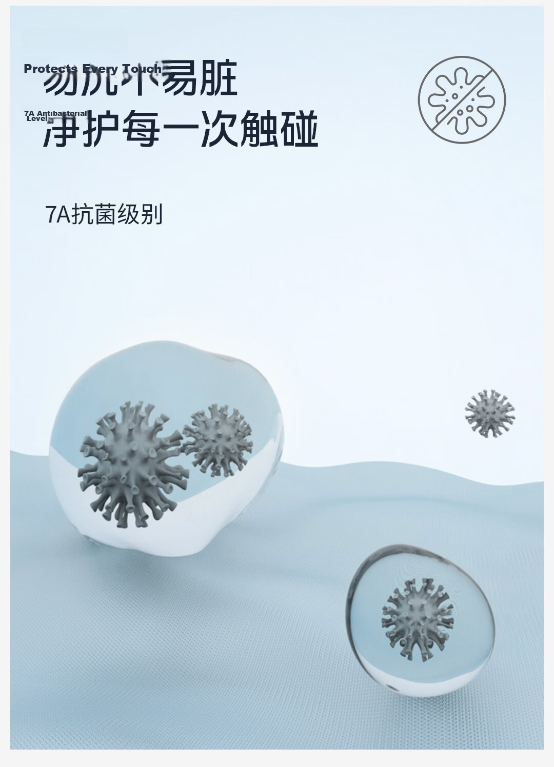 Anmino Anti-Mite Antibacterial Ice Silk Cooling Pillowcase Baby Grade A Summer Home Cooling Pillowcase Single Pack 3