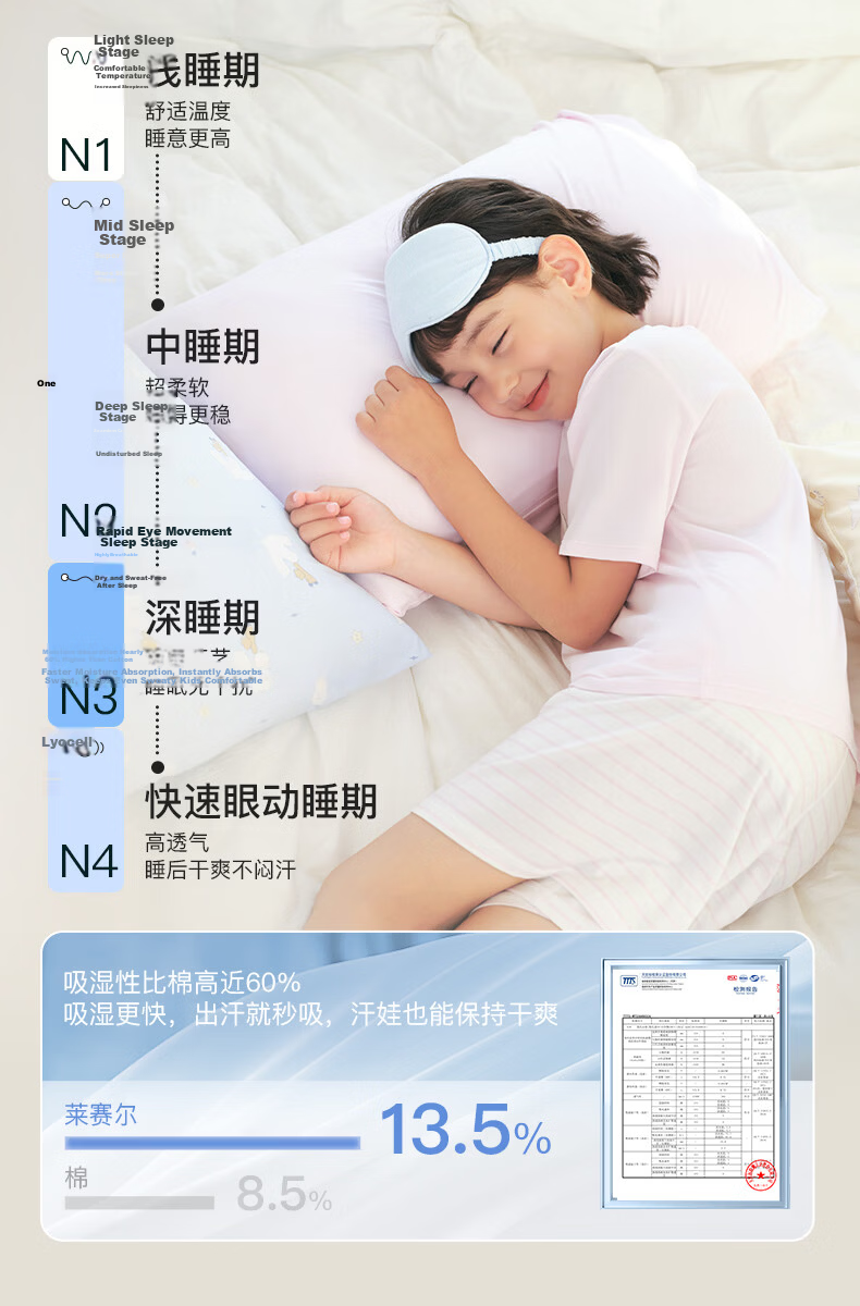 Like uu [Recommended by Zhu Dan] Children's Summer Thin Modal Pajamas for Boys and Girls 2026 New Arrival 12