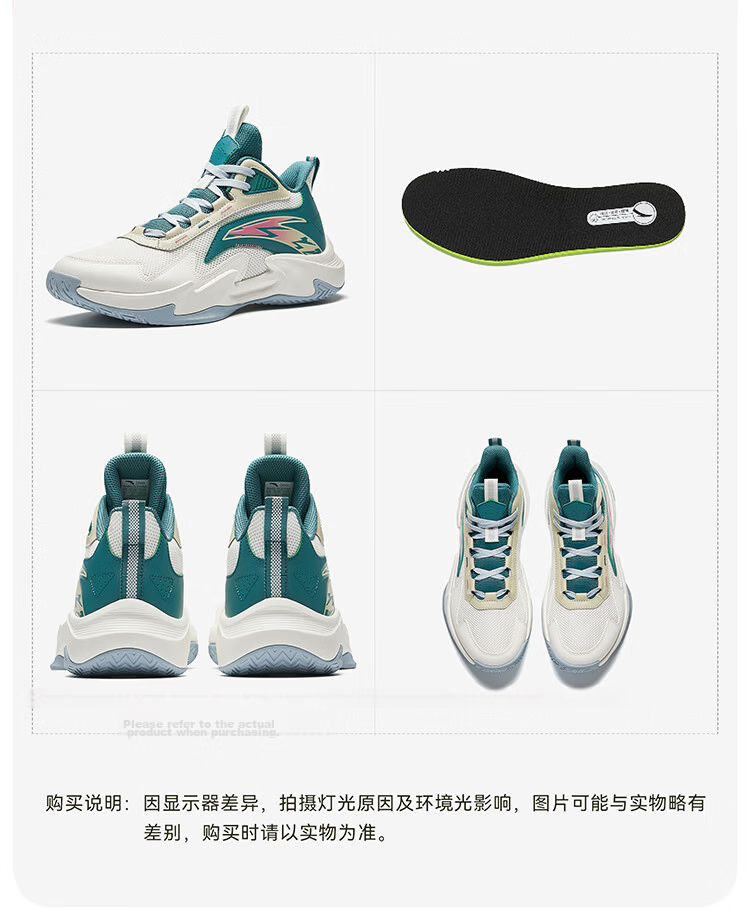 Anta Kids Boys Sports Shoes 2026 Summer Breathable Mesh Trial Basketball Shoes A12621111 41