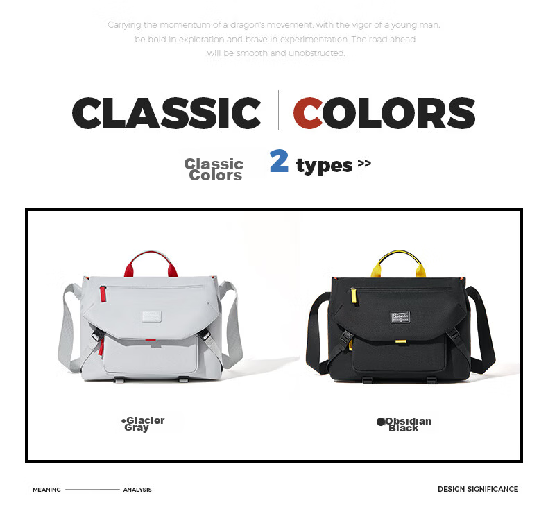 Bosideng Chenxing Men's Single Shoulder Crossbody Bag Student Outdoor Sports Backpack Large Capacity Cycling Multifunctional 14-inch Laptop Bag 3
