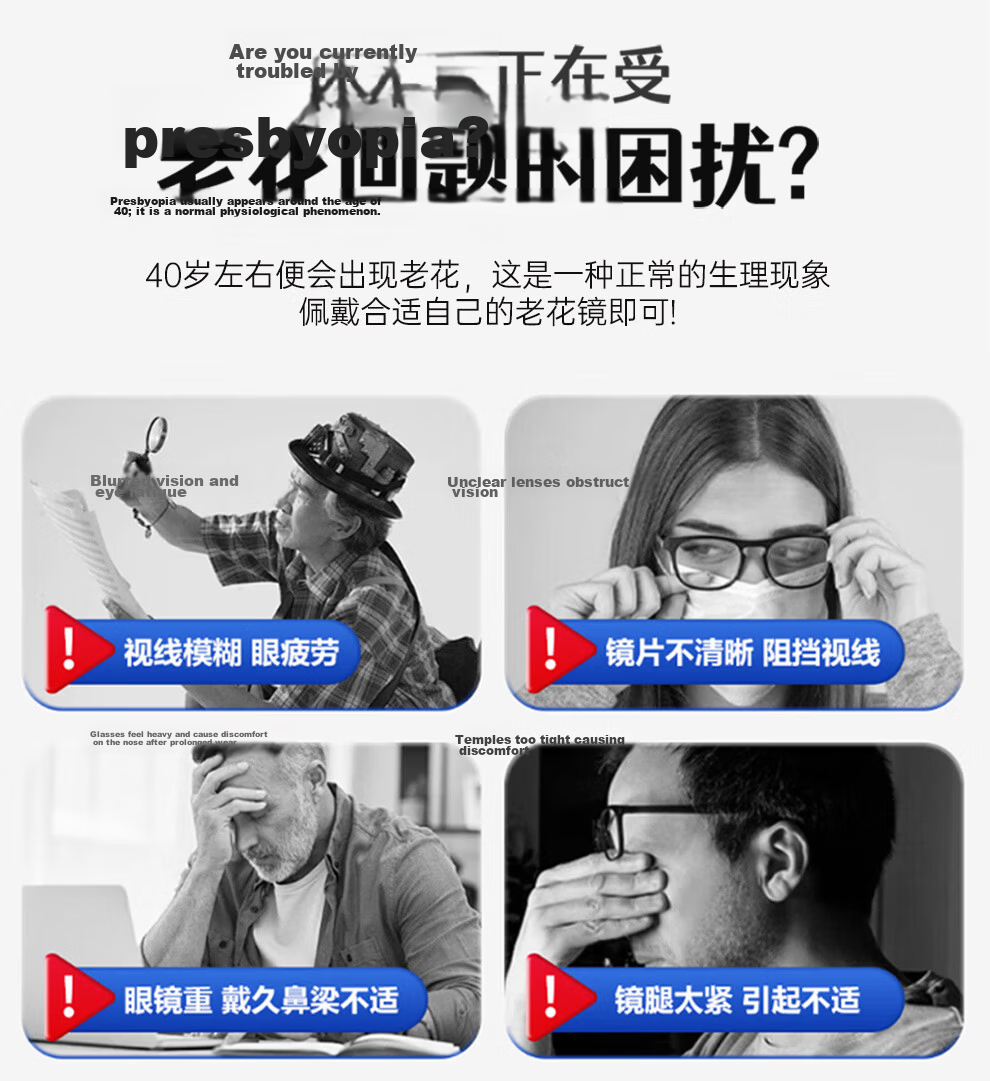 BoshiZhe Folding Reading Glasses for Men and Women, Official Genuine High-Definition, Silver, +4.00 Diopter, Model 8020 2