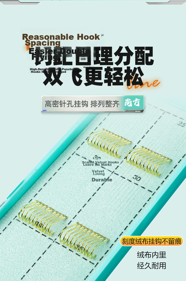Wei Lianmeng No.3 Shangfang Ise Ni 20-Count Pre-Tied Double Hook Fishing Line Set Fishing Gear 8