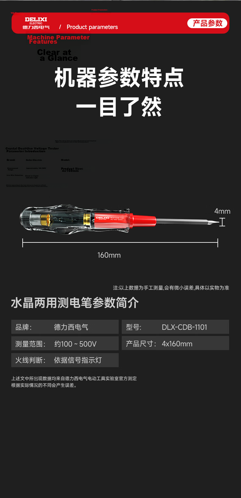 DELIXI ELECTRIC Voltage Tester Pen Electrician Test Pen Live and Neutral Wire Identifier Circuit Break Point Detector Electrician Screwdriver 12