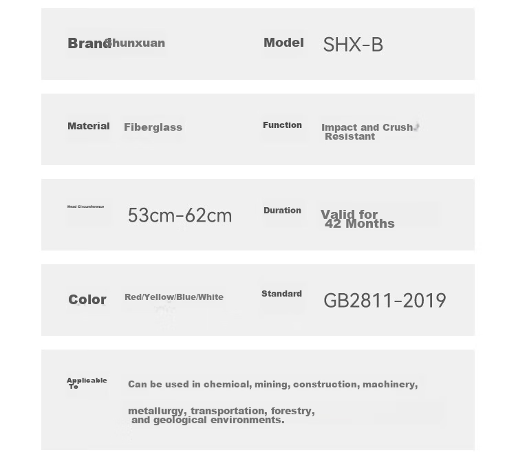 Shunxuan Fiberglass Safety Helmet New National Standard Anti-Smash Breathable High-End Construction Site Safety Helmet for Engineering Leaders White SHX-B2 19