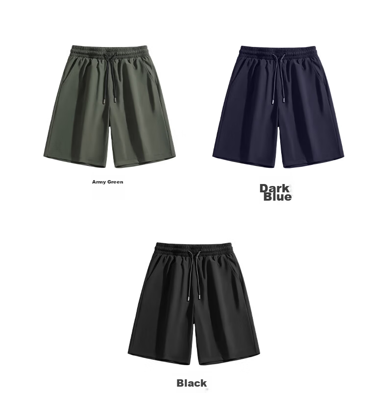 JEANSWEST LIFE Men's 2026 New Summer Sports Beach Ice Silk Cooling Air-Conditioned Five-Point Shorts B 21