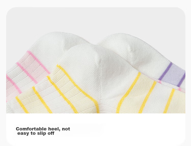 Balabala Kids Socks Summer Mesh Breathable Boys Girls Short Socks Soft Cotton Elastic Comfortable 4-Pack 6
