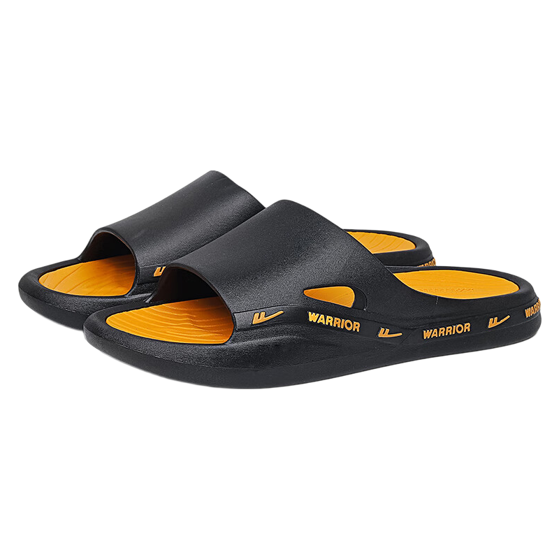 Huili Soft Cushion Thick-Soled Men's Sports Indoor/outdoor Wear-Resistant Non-Slip Sandals HL3992 Black And Yellow Size 46-47