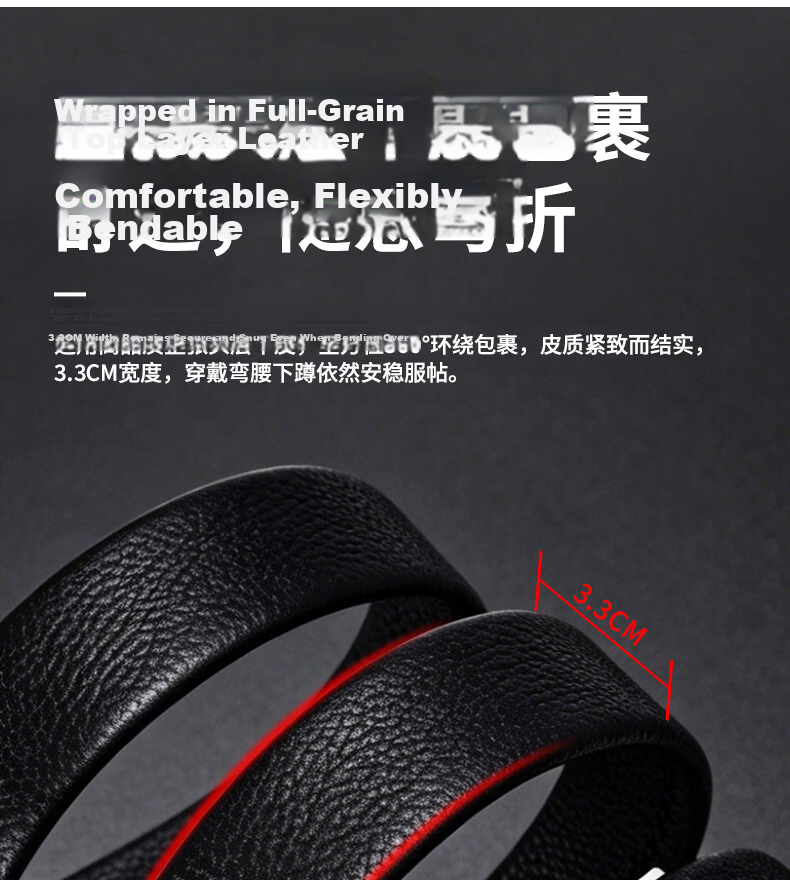 CARTELO Men's First Layer Cowhide Leather Pin Buckle Belt Business Casual Pants Belt 2026 New Model Gift for Boyfriend Husband Dad 9