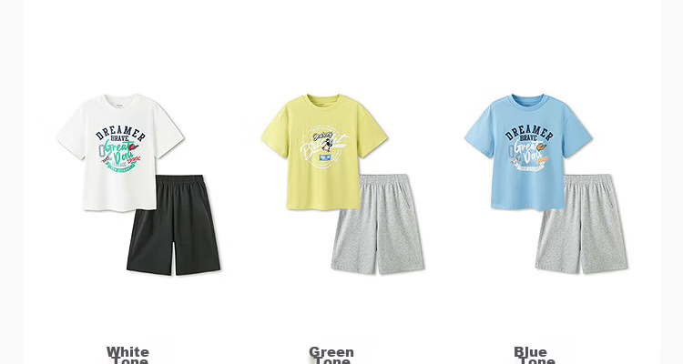 Balabala Boys' Short Sleeve Set Kids' Two-Piece Quick-Dry Comfortable T-Shirt and Pants 2026 New Summer Collection 23