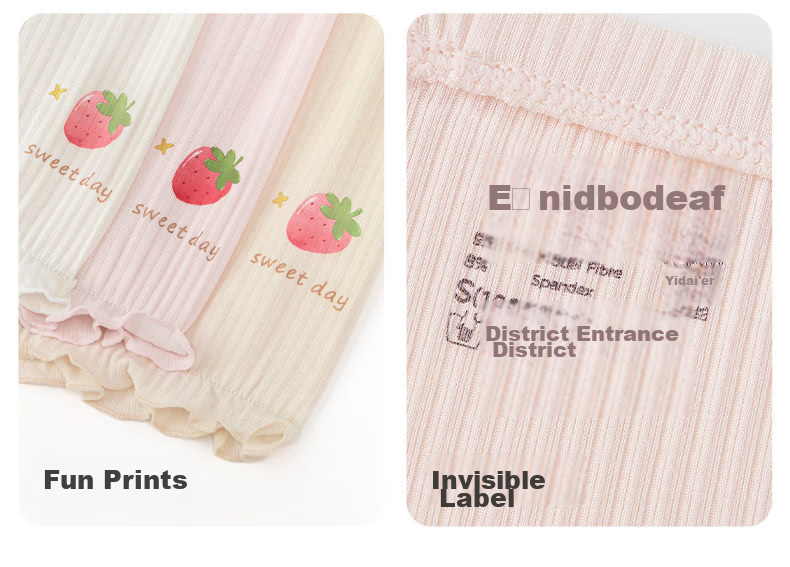 Nido Bear Children's Safety Shorts Girls Summer Thin Modal Underwear Anti-Exposure 2-in-1 Leggings 31