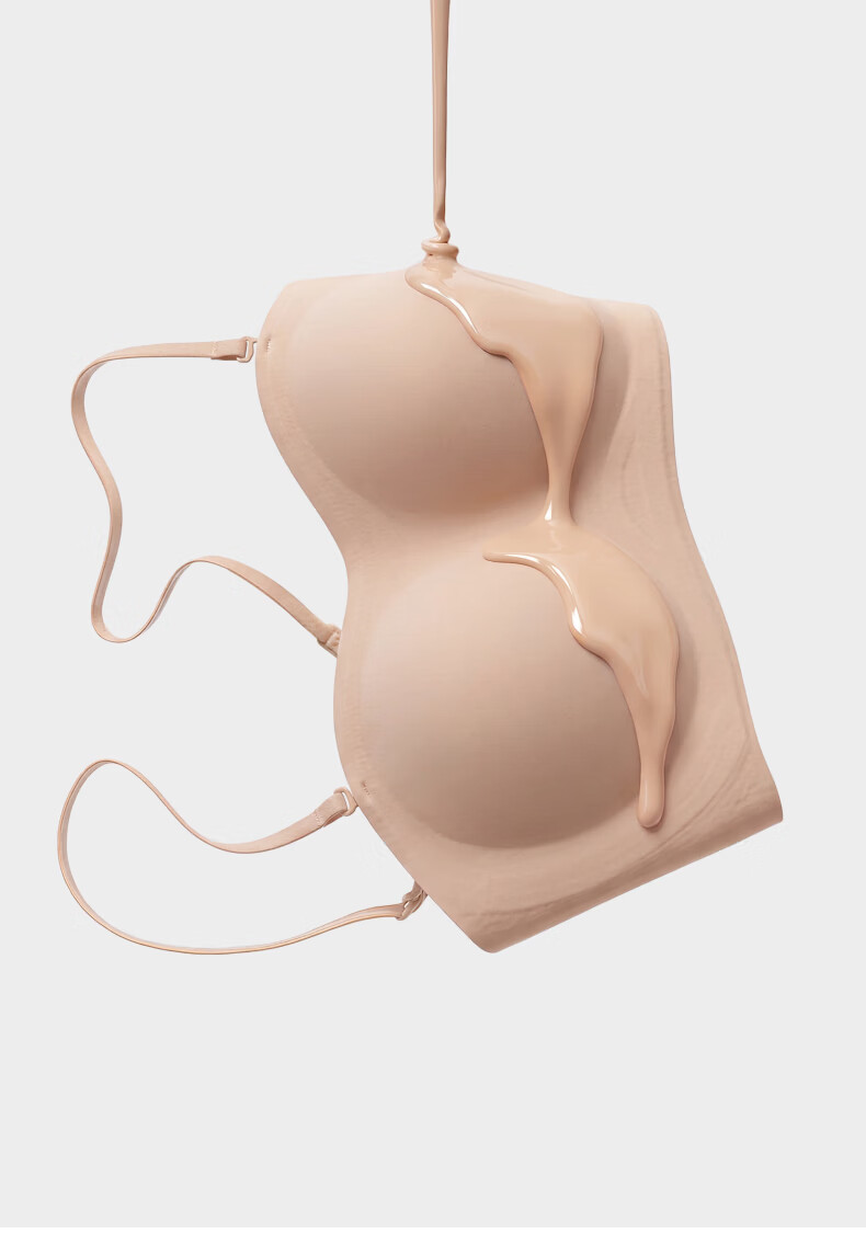 Bananain [Liu Haocun's Choice] 516S Bandeau Non-Slip Women's Bra, Push-Up, Beautiful Back, Seamless, Wedding Dress Special Bra 9