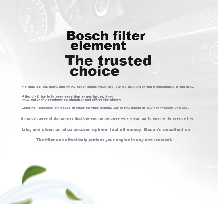 BOSCH Car Air Filter Element 2603 for Chevrolet Lova 06-10 / Le Pin 05-10 3