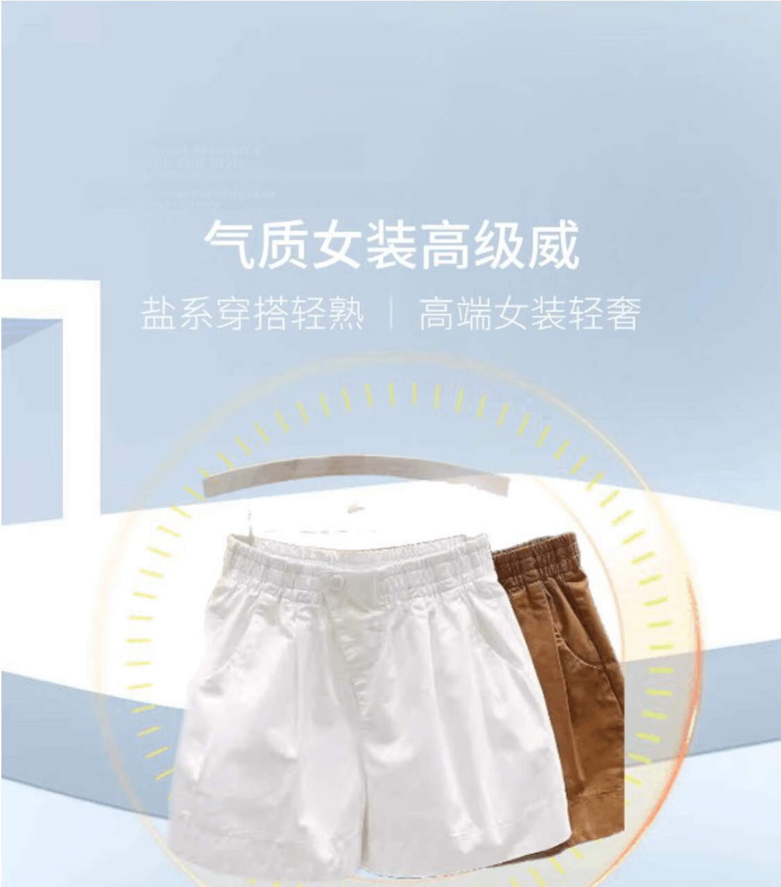 Langsha Women's Pure Cotton Summer Shorts 2026 New Loose Slimming Wide-Leg High-Waist A-Line Casual Versatile Hot Pants 1