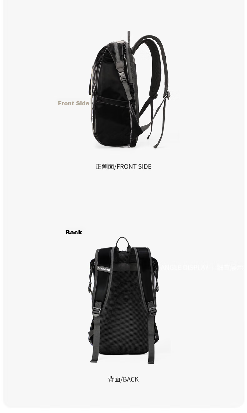 HEAD Badminton Sports Gym Bag Swimming Double Shoulder Backpack Training Bag for Men and Women High School and College Students 22