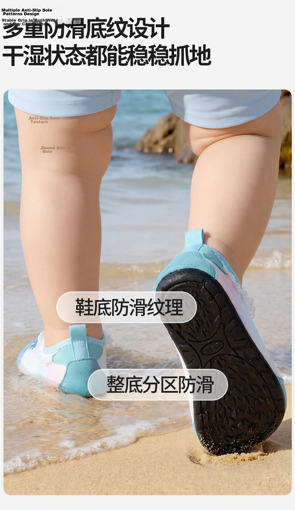 Disney Kids Swimming Beach Shoes Anti-Slip Water Shoes Breathable Tide Pooling Creek Shoes D96900S Blue Judy M 7