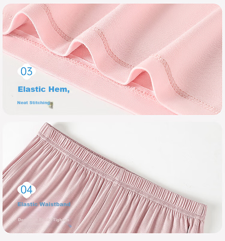 Hongdou Girls Summer Pajamas New Teen Student Short Sleeve Shorts Thin Homewear Set 18