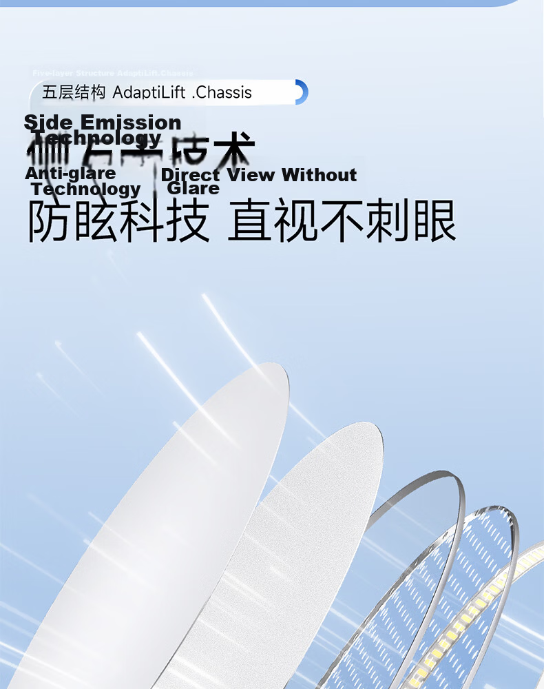 Dell Eye-Care Bedroom Ceiling Light with Cree LED, Ultra-Thin Seamless Aluminum Children's Room Lamp, Zhongshan Lighting with Installation Included 26