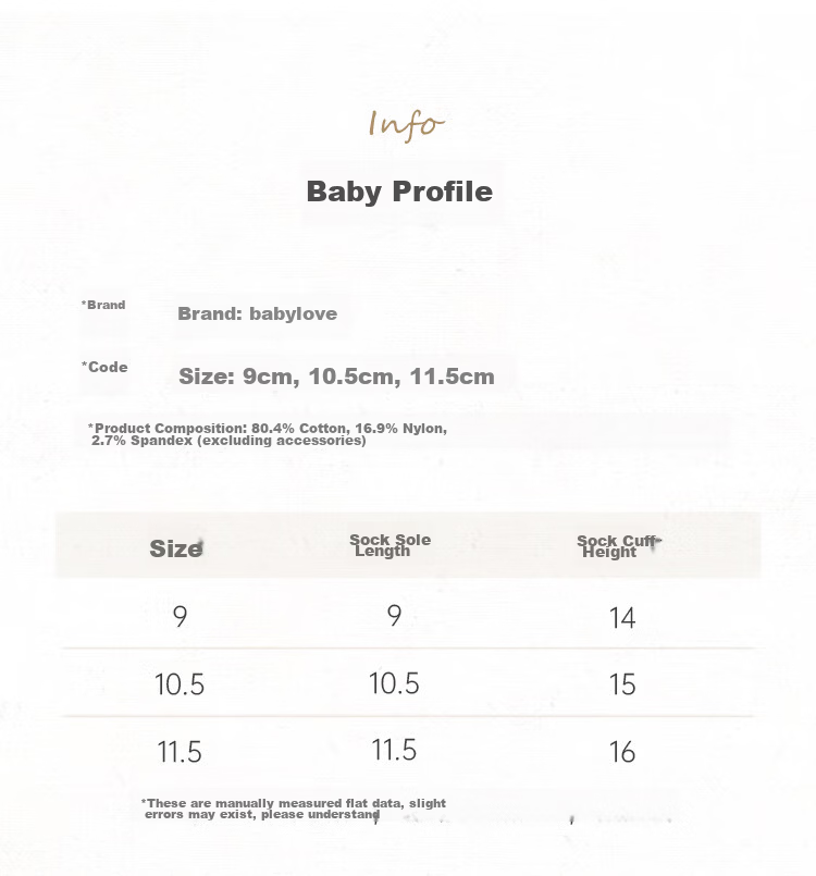 Babylove Baby Socks Spring Autumn All-Season Long Socks for Girls, High Elastic Non-Binding Cute Over-Knee Socks 9