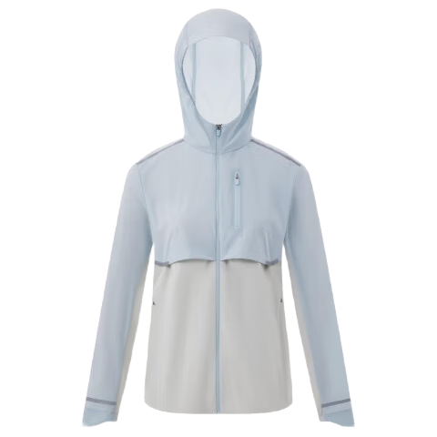 BOSIDENG Clothing, Five-Fold National Standard Sun Protection Jacket for Women, Short Style, UV-Resistant, Ice-Cool Breathable Heat Dissipation Hooded Coat