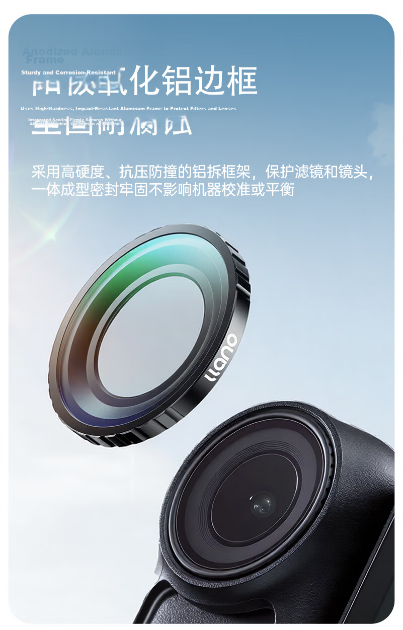 Llano Action Camera Filter, DJI Osmo Nano Filter, UV 6