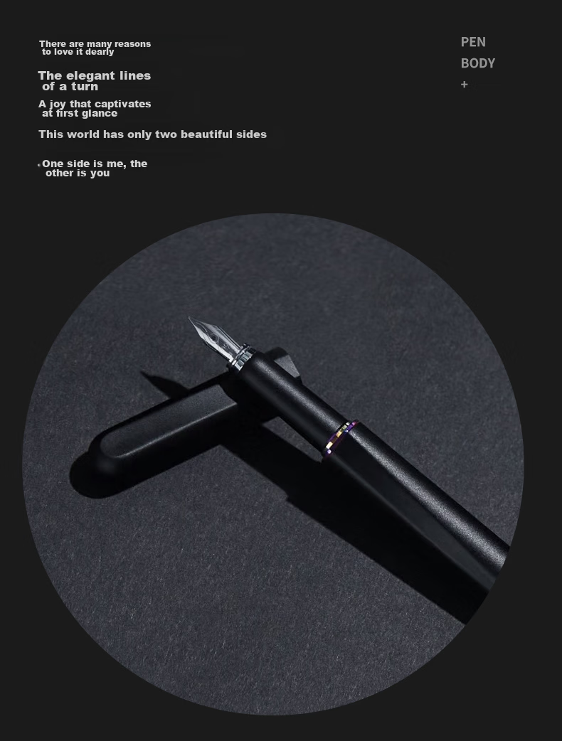 N9 Fountain Pen Taiji Series Xuan Yu Black EF Nib 0.4mm Business Office Birthday Gift Back to School Essential 7