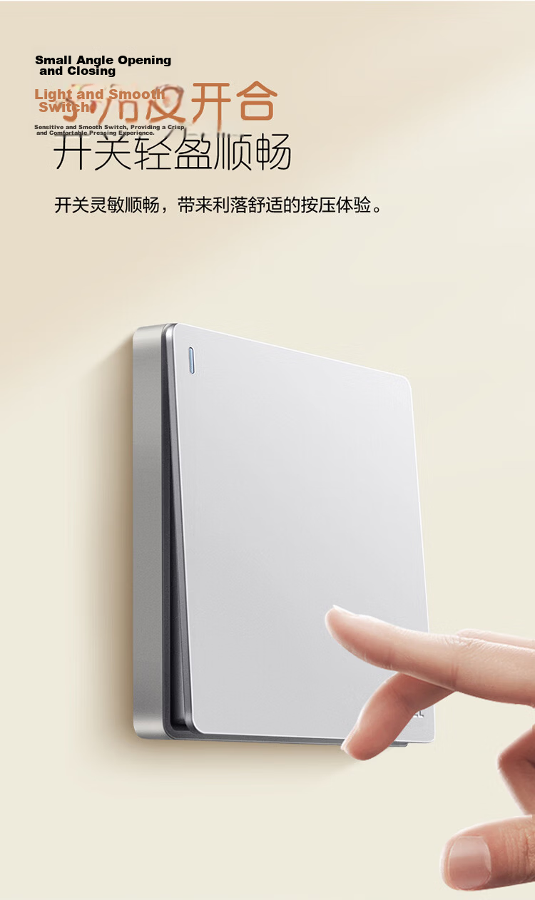 BULL Switch Socket G12 Series 2-Pin 10A 3-Pin 16A Panel 86 Type G12Z227S Cream Style Space Silver 10