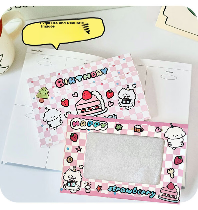 Shiluode Floral 3D Large Greeting Cards, 2 Pieces, Mid-Autumn Festival Gift Decorations, Blessing Message Cards with Envelopes 6
