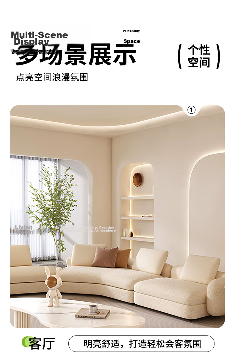 Sanxiong Aurora COB LED Strip 24V Low Voltage Ultra-Short Cuttable Linear Light Flicker-Free Ambient Light 10W Warm Yellow 15