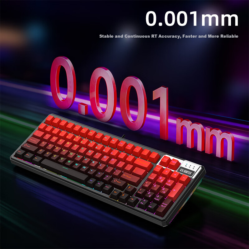 Western Hunter CK98PRO Magnetic Axis Keyboard 98-Key Wired Gaming Keyboard Full-Key Hot-Swappable FPS Dual-Drive Valorant Delta PUBG Gaming Keyboard 5