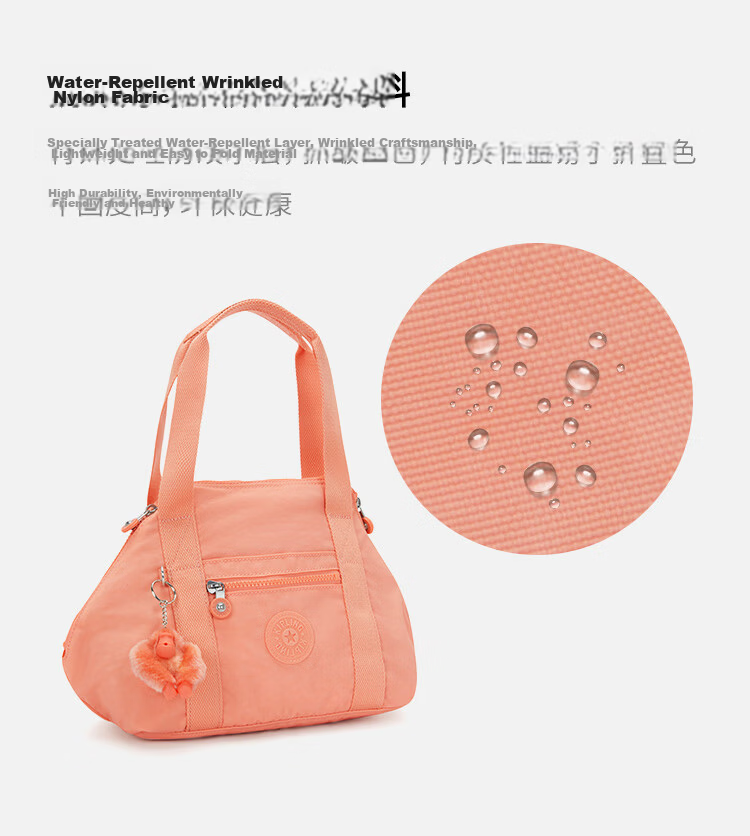 Kipling ART MINI Pink Orange Shoulder Bag Birthday Gift 4