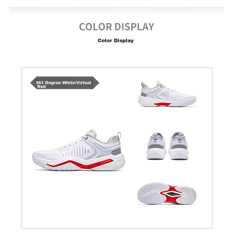361° Victory EXT Men's Summer Breathable Badminton Tennis Shoes Durable Non-Slip 672634402-11 48