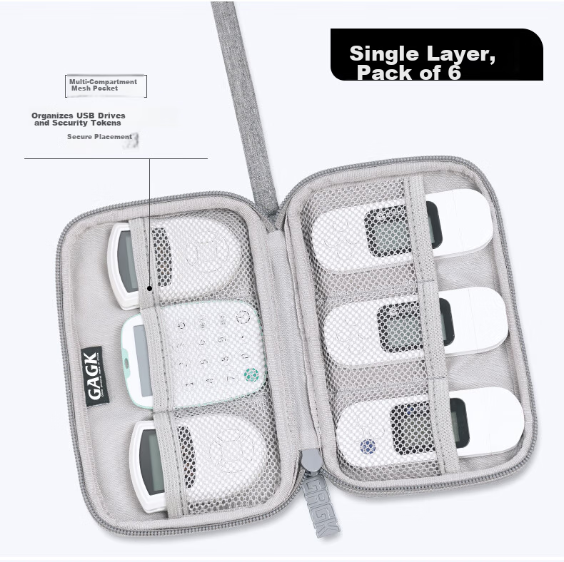 GAGK Corporate Cashier Ukey Waterproof Multi-Compartment USB Drive Storage Bag for 47 USB Drives + 8 Bank Cards 3