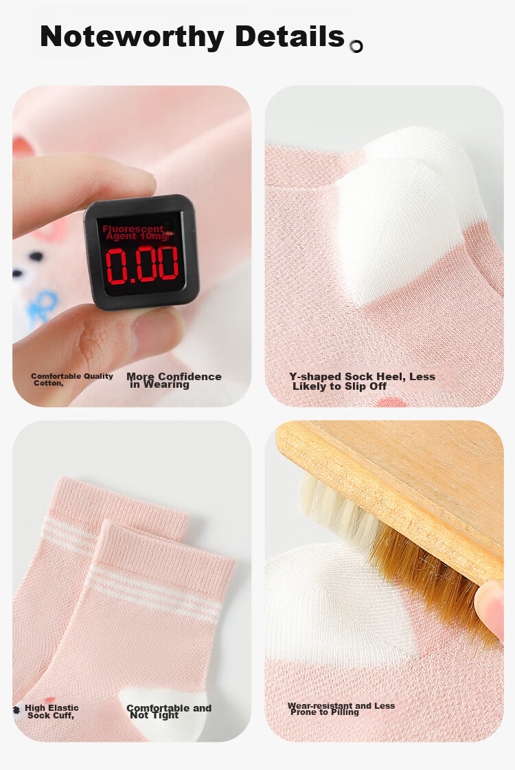 Langsha Summer Thin Girls' Socks Children's 2026 New Breathable Mesh Cotton Socks for Baby and Older Girls 19