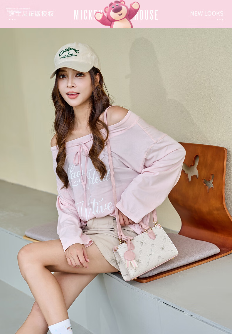 Disney Women's Bag 2026 New Fashionable Crossbody Bag Lightweight Luxury Niche Shoulder Handbag Practical Birthday Gift for Girls 1