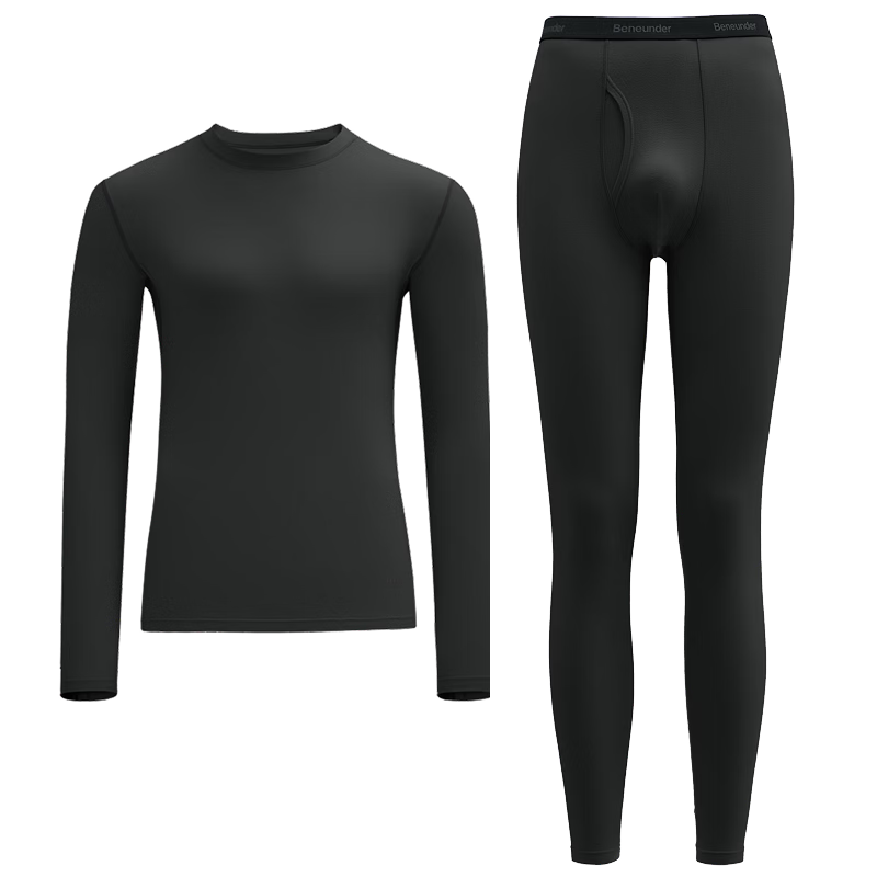 Beneunder Thermal Underwear Set Autumn Shirt and Pants Sweat-Absorbing Breathable Men's Cold-Resistant Warm Set Medium Warmth